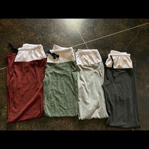 Set of four pants.